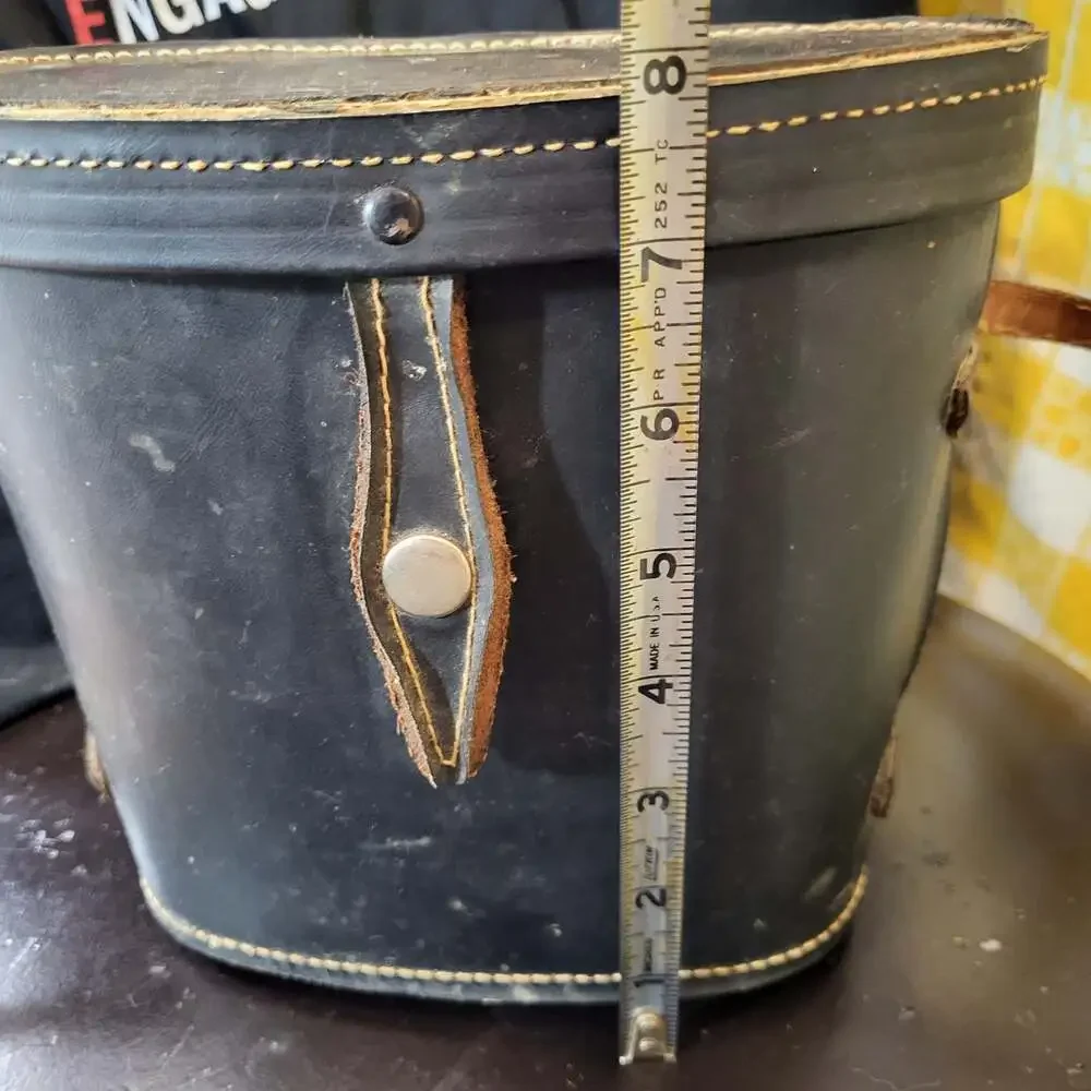 Vintage Crown 7x50 Binoculars Hard Leather Case